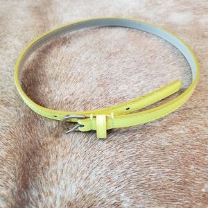 Bright yellow belt